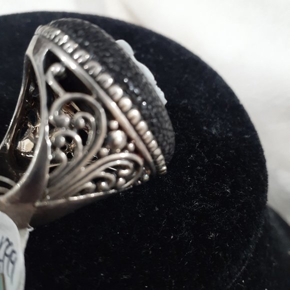 JENNA BLUE STERLING RING MOP SILHOUETTE - Picture 5 of 10